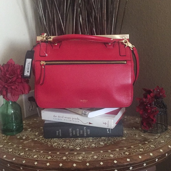 NWT Botkier red leather satchel w/dustbag - Picture 4 of 12